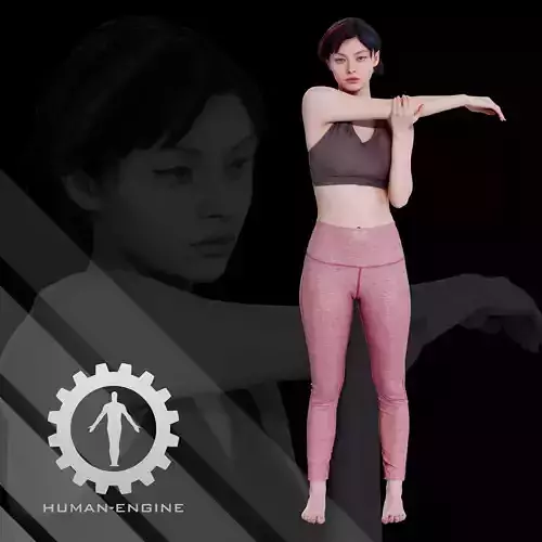 Female Scan - Amy Stretching Pose 23