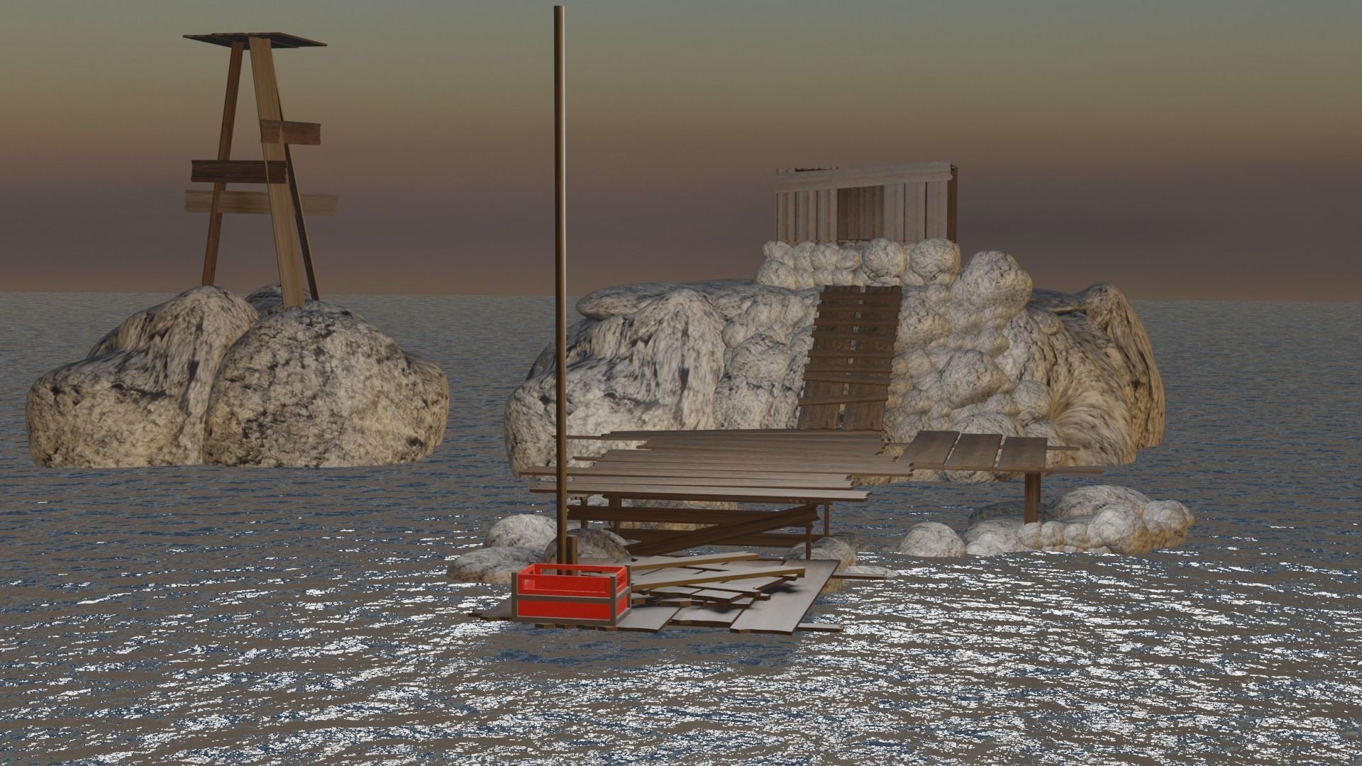island survival 3D model_2