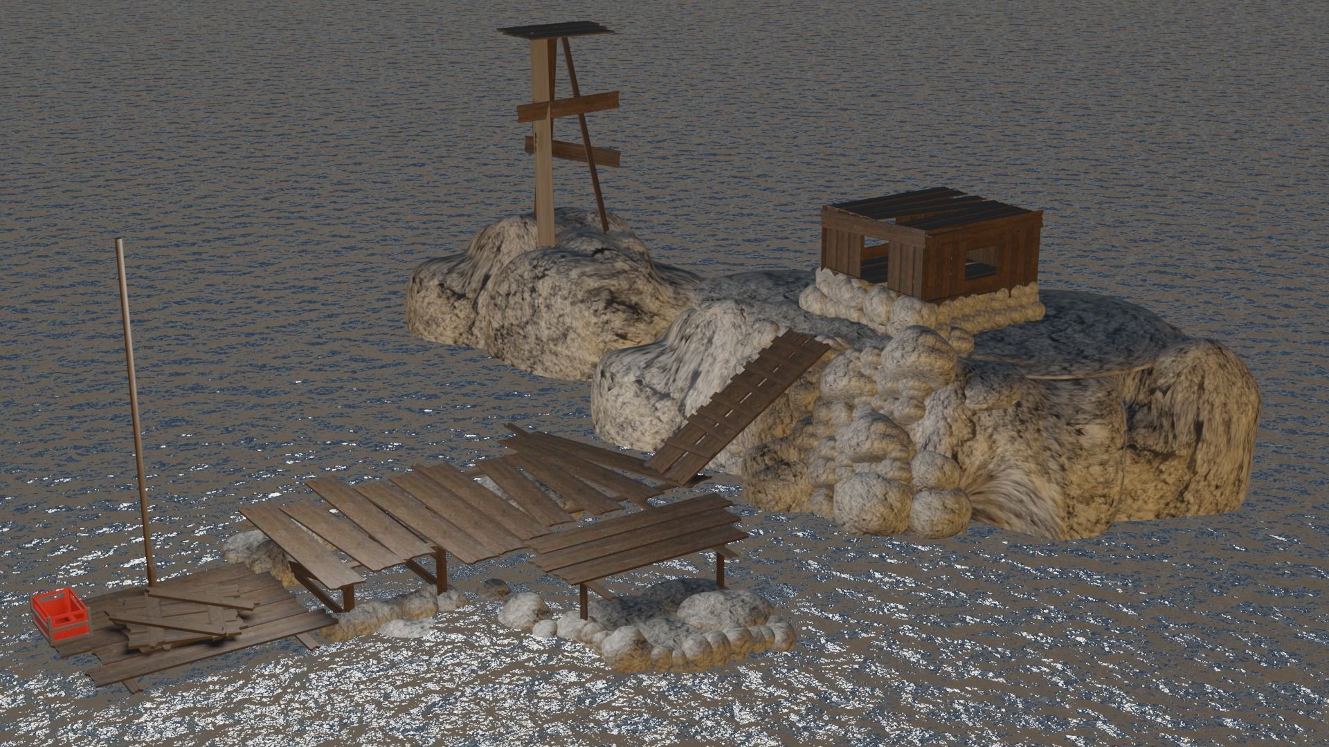 island survival 3D model_1