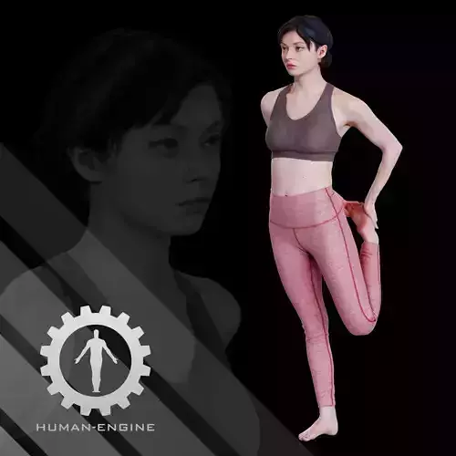 Female Scan - Amy Stretching Pose 31