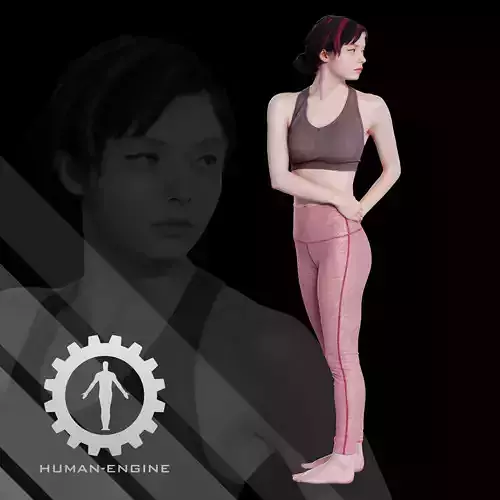 Female Scan - Amy Stretching Pose 38