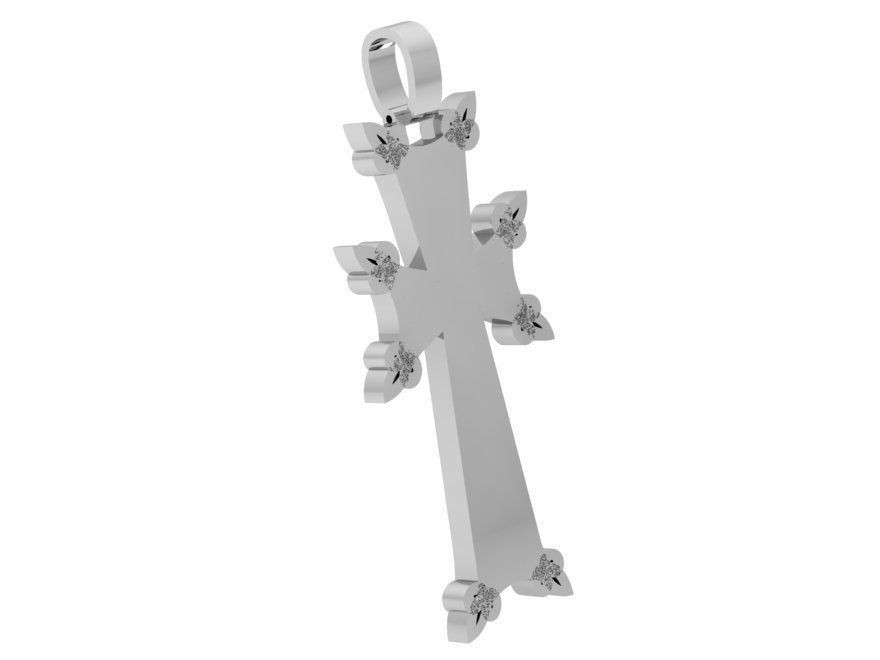 Cross Pendant 3D Print Model 3888 3D print model_3
