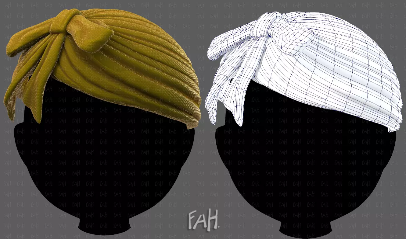 Cap V71 Low-poly 3D model