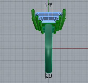 3 Stone Emerald Ring 3896 3D print model_6