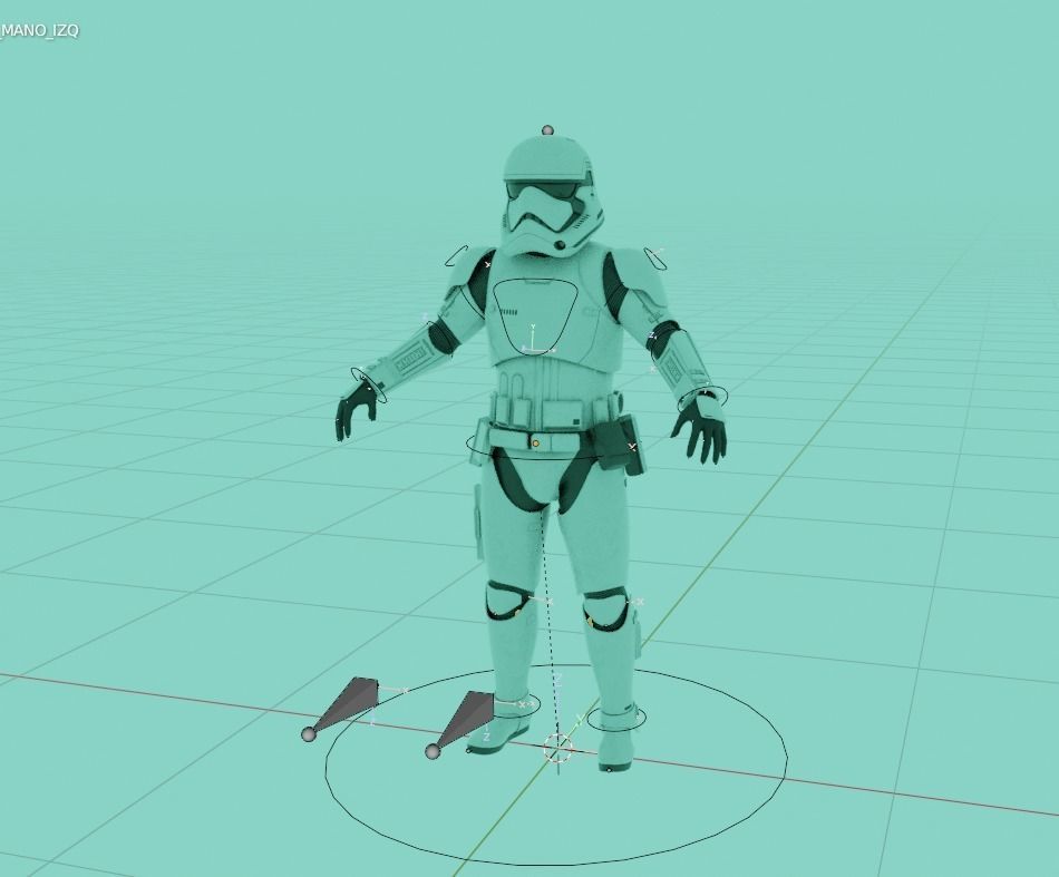 Star wars First Order stormtrooper rig 3D model_3