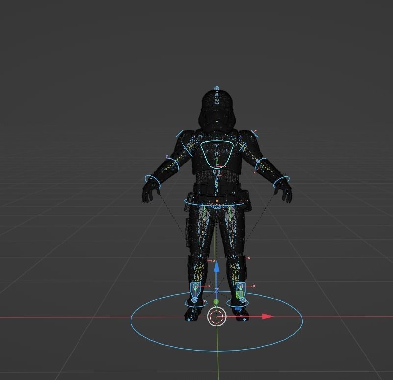 Star wars First Order stormtrooper rig 3D model_5