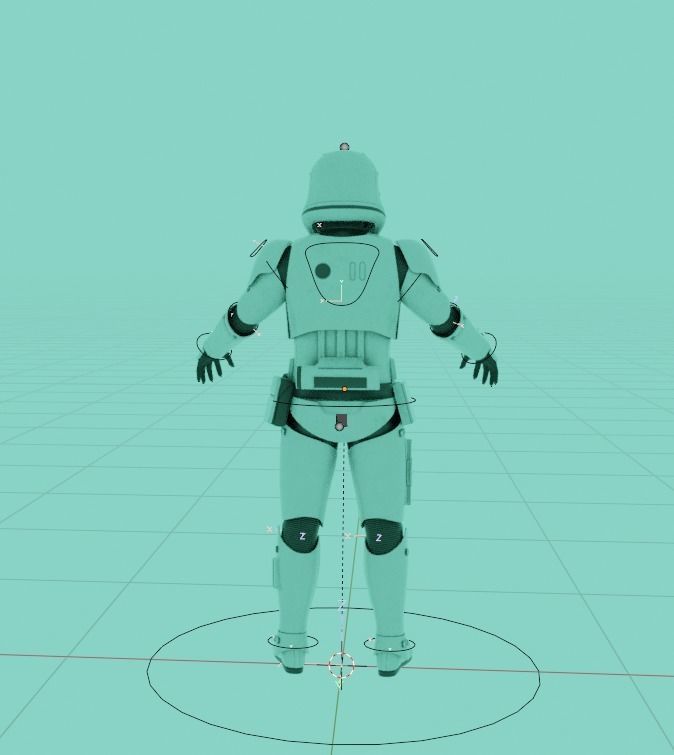 Star wars First Order stormtrooper rig 3D model_4