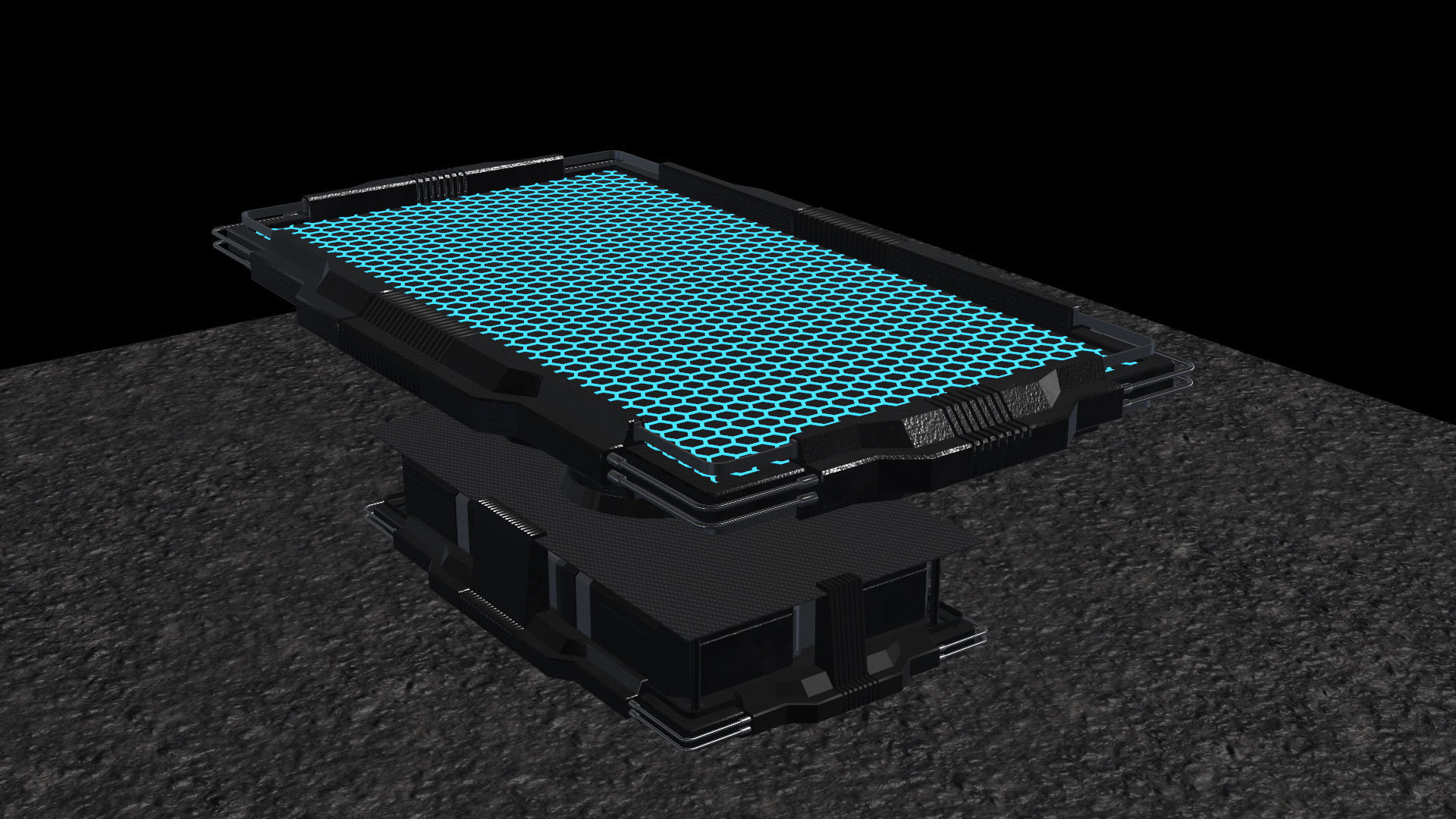 Sci-Fi Table 3D model_2