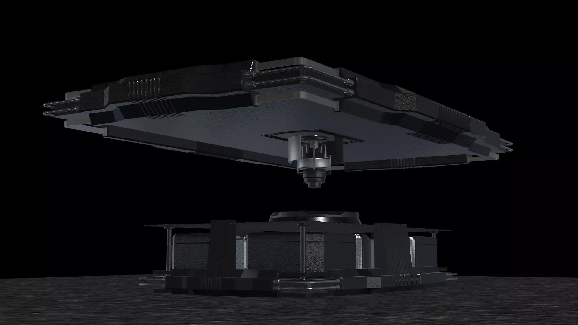 Sci-Fi Table 3D model_0