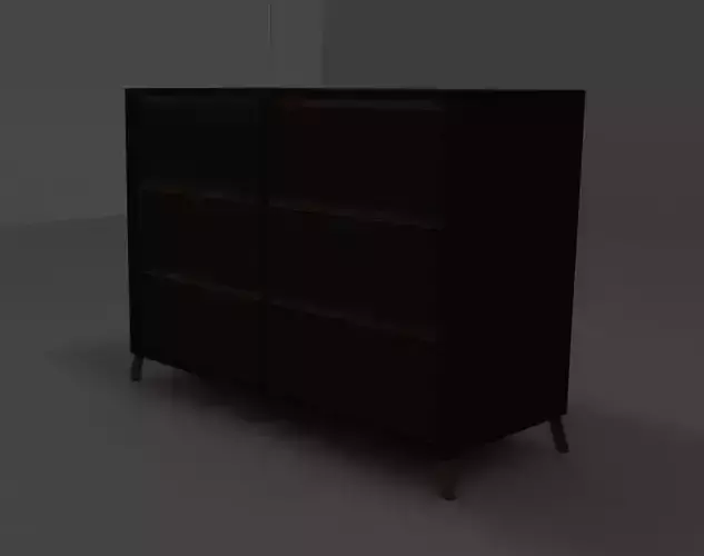 simple chest of drawers modern Free 3D model