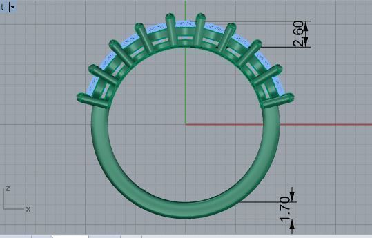 Basket Setting Diamond Ring 3911 3D print model_5