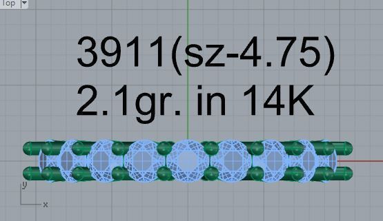 Basket Setting Diamond Ring 3911 3D print model_4