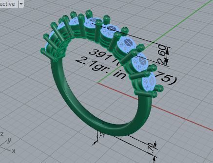 Basket Setting Diamond Ring 3911 3D print model_6