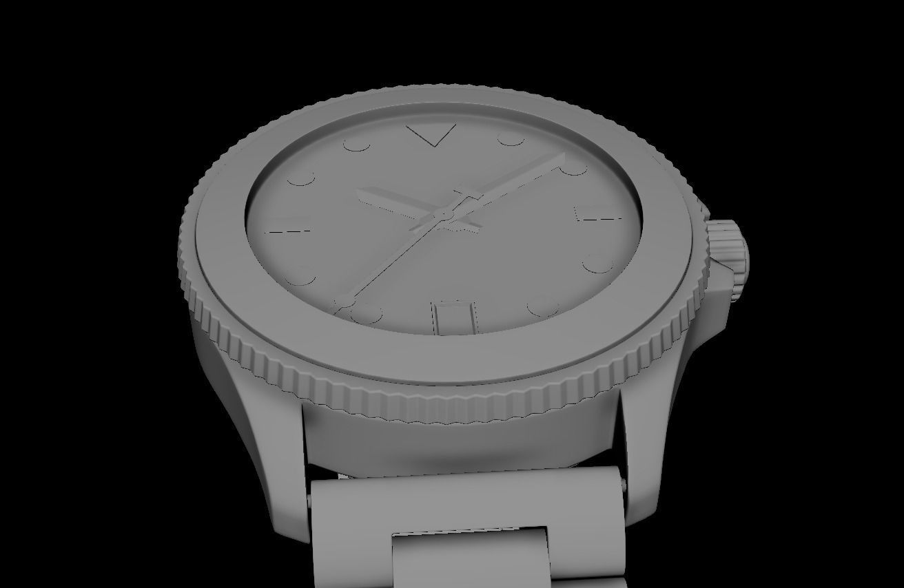 Tissot Watch 3D model_4