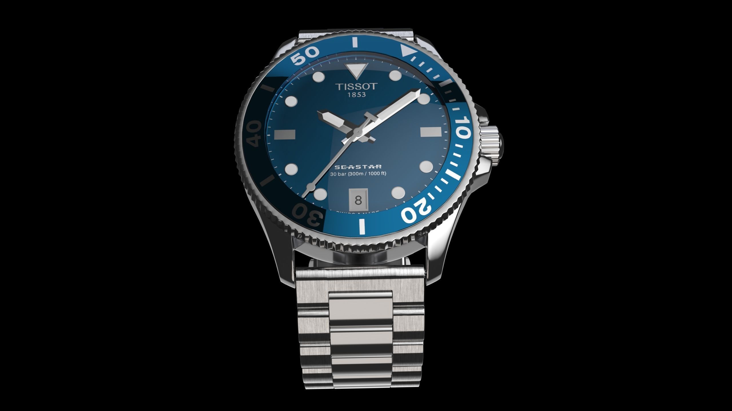 Tissot Watch 3D model_6