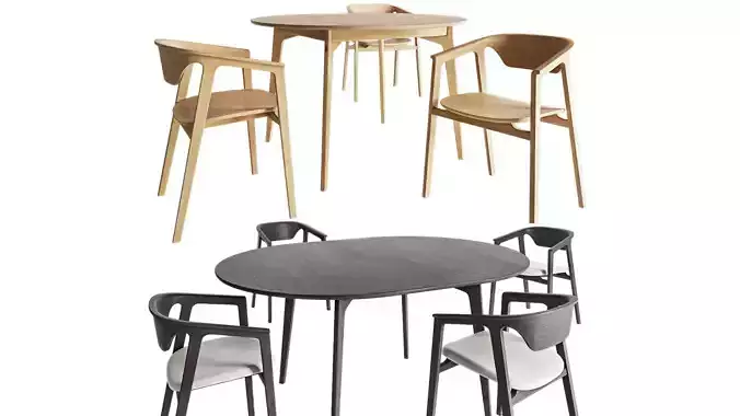 Dulwich extending round table and Dale Italia Duna chair
