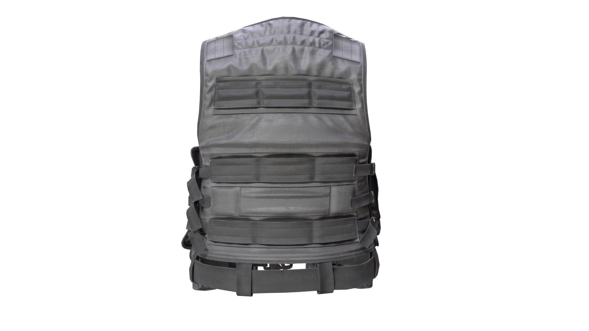 Military Vest Low-poly 3D model_8