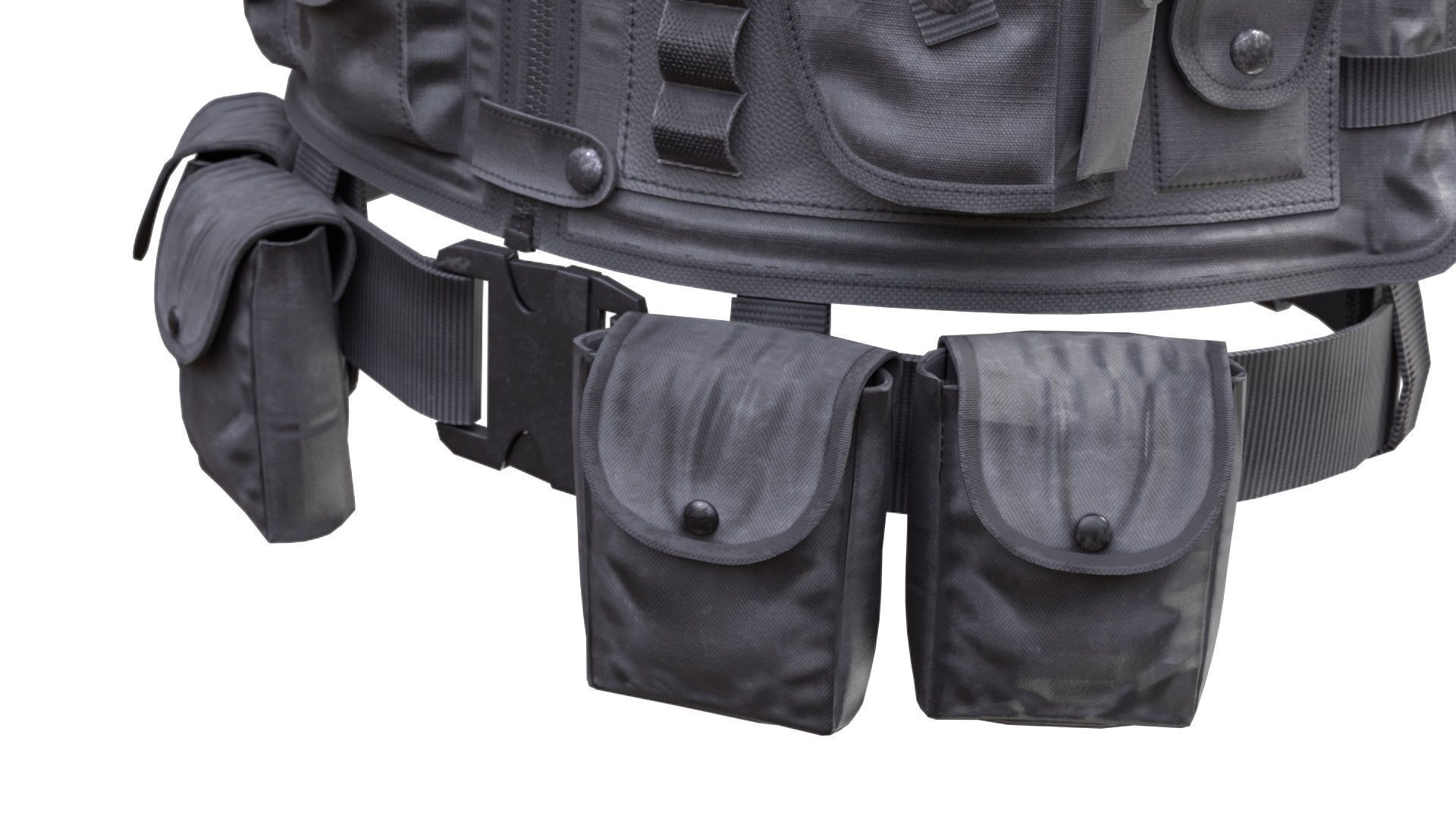 Military Vest Low-poly 3D model_11