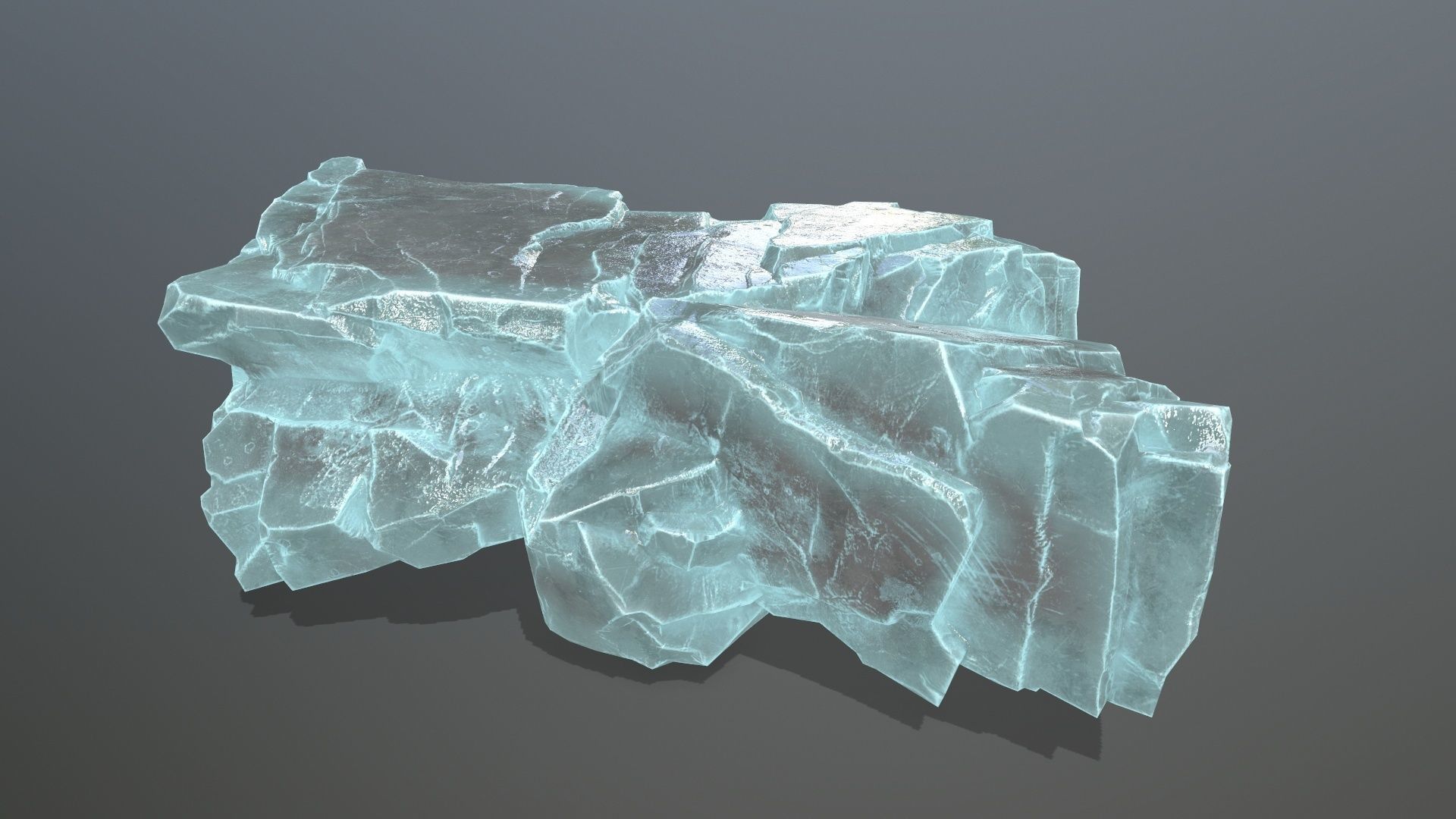ice rocks   Low-poly 3D model_7