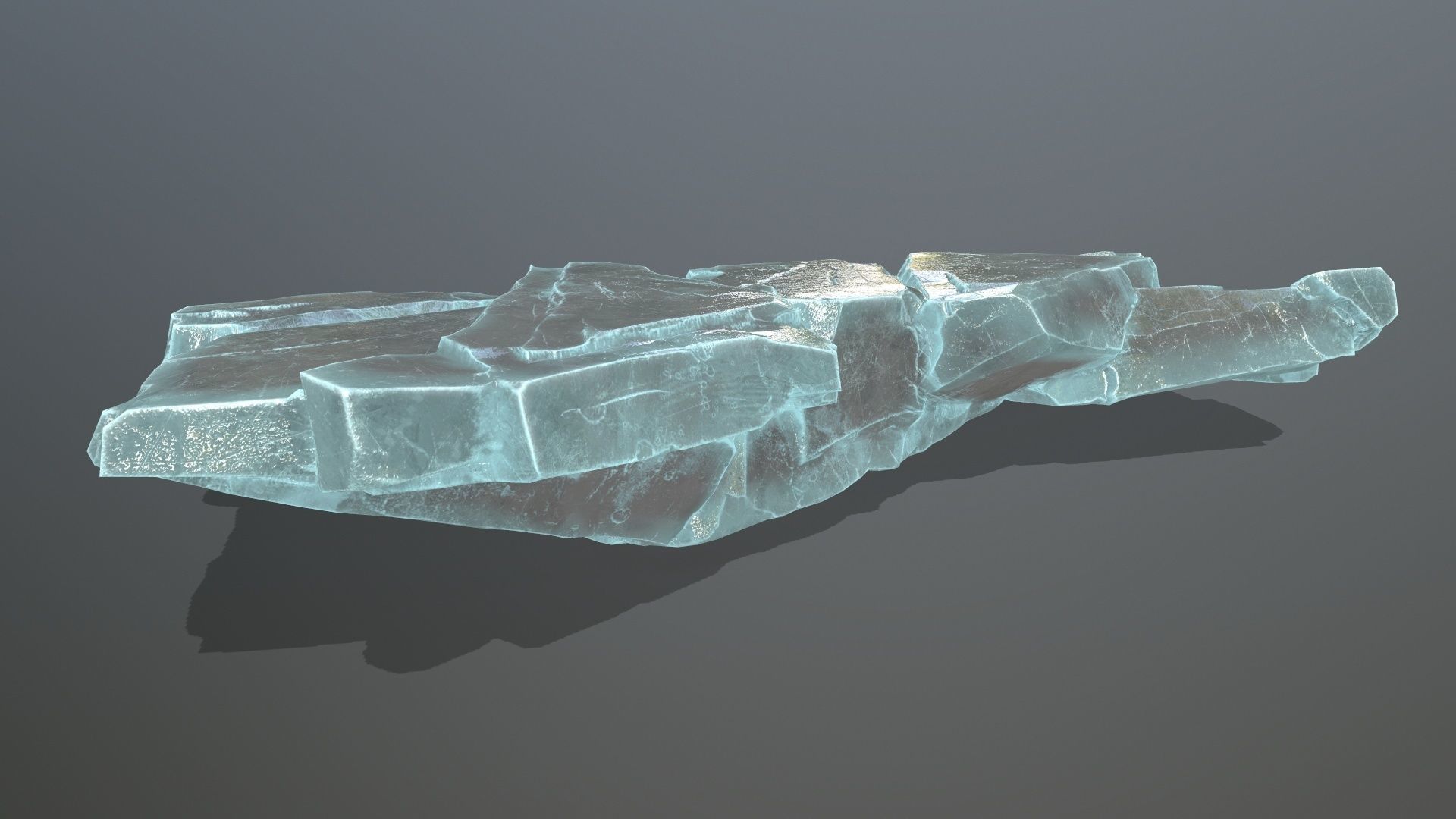 ice rocks   Low-poly 3D model_10
