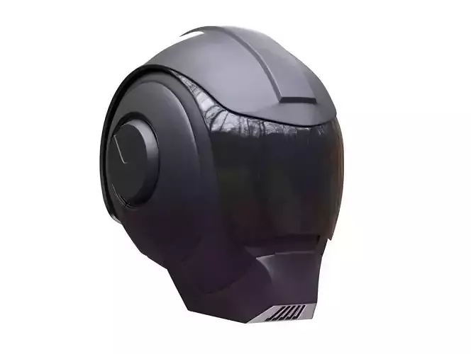 Ski Fi Helmet Low-poly 3D model