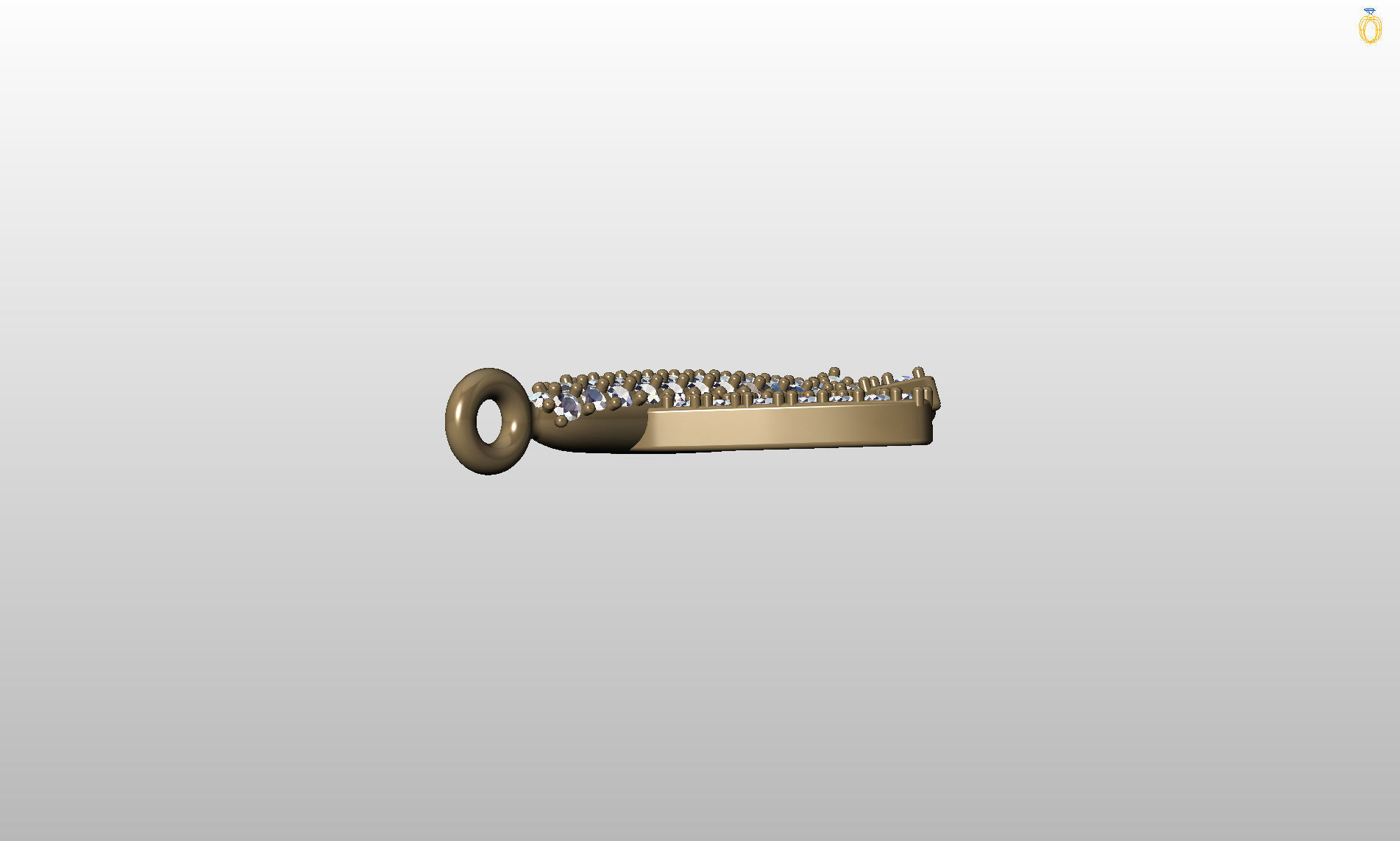 Airplane airbus pendant  3D print model_35