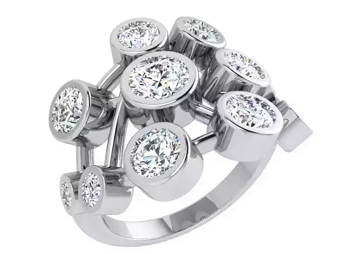 Net Style Diamond Ring 3917