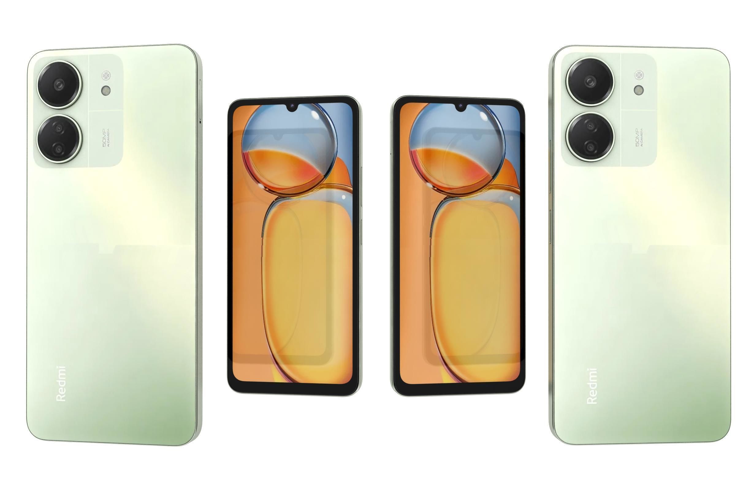 Xiaomi Redmi 13C Green 3D model_1