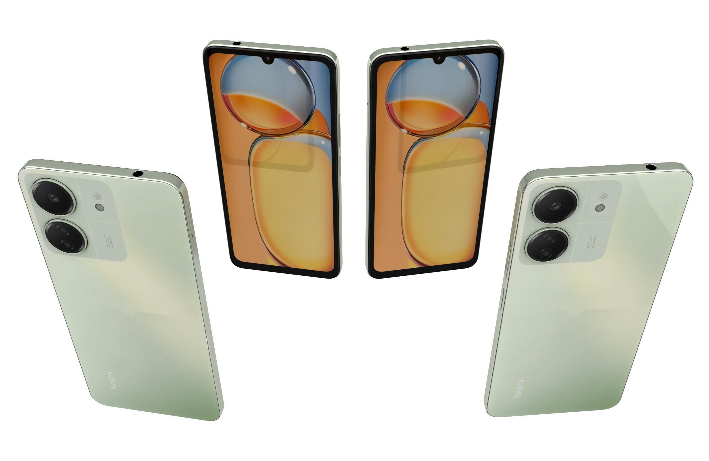 Xiaomi Redmi 13C Green 3D model_2
