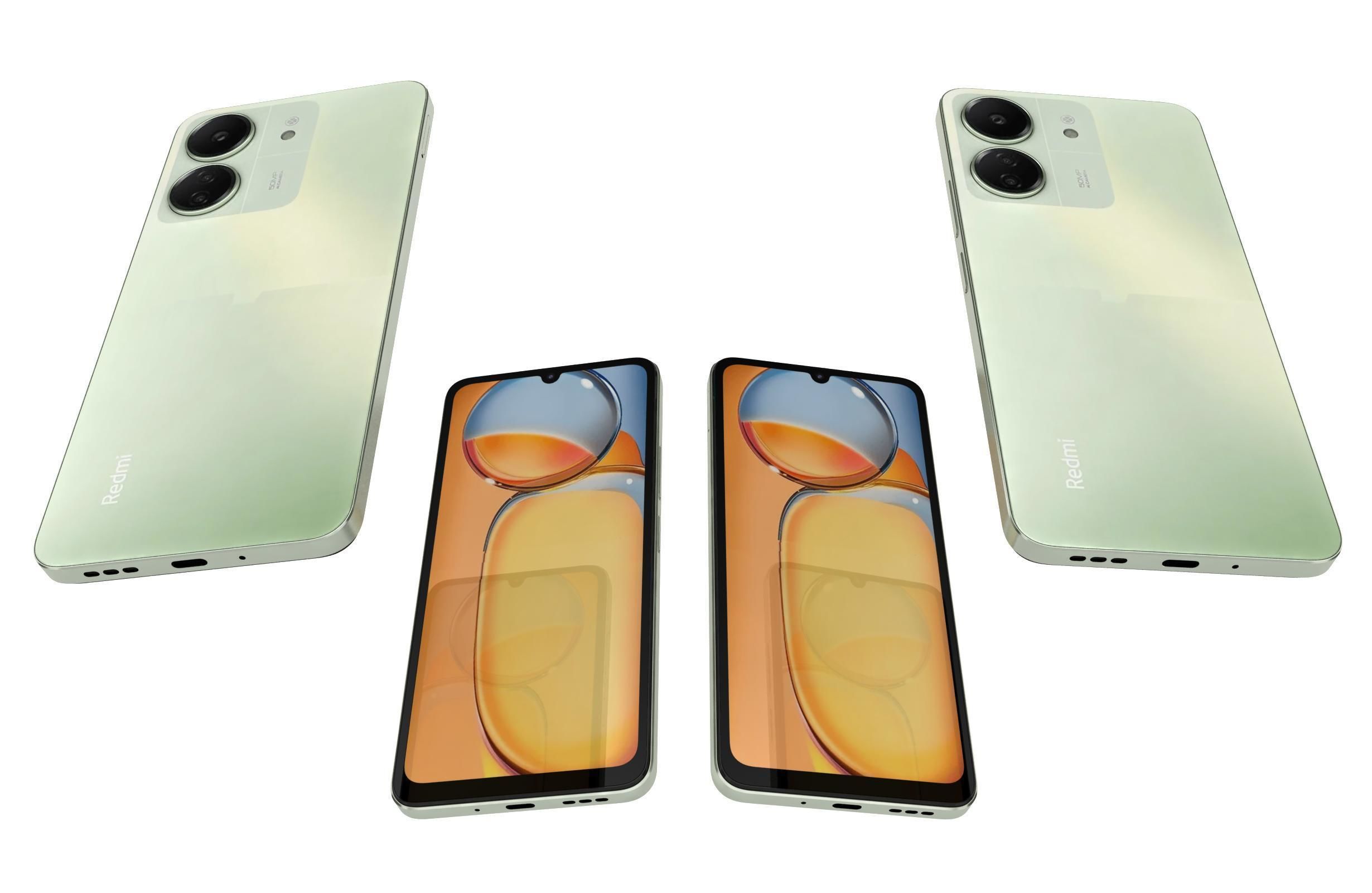 Xiaomi Redmi 13C Green 3D model_5