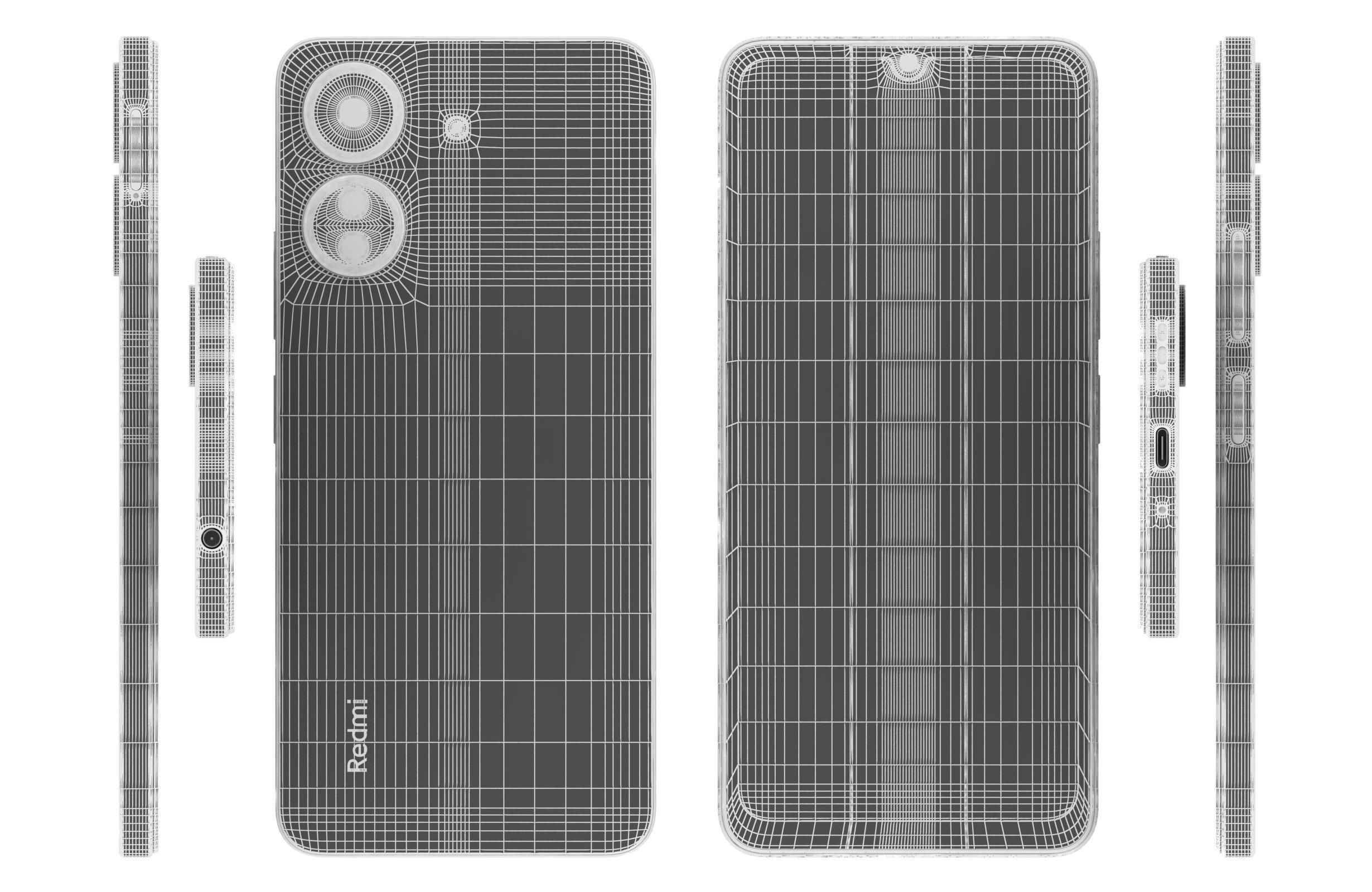 Xiaomi Redmi 13C Green 3D model_16