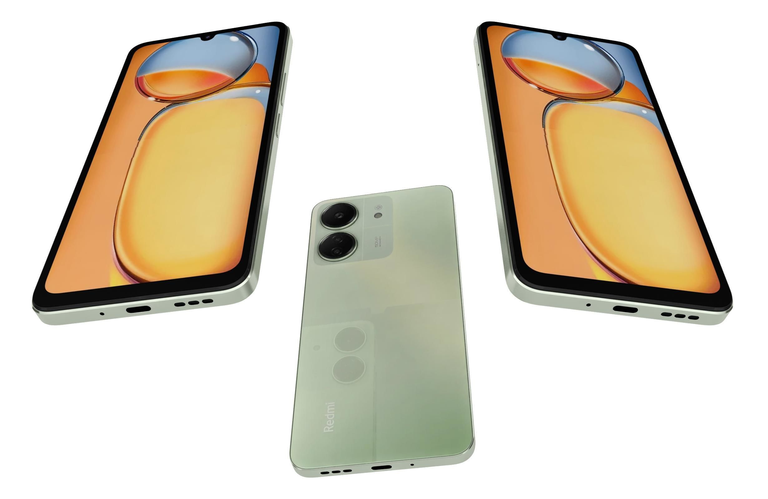 Xiaomi Redmi 13C Green 3D model_3