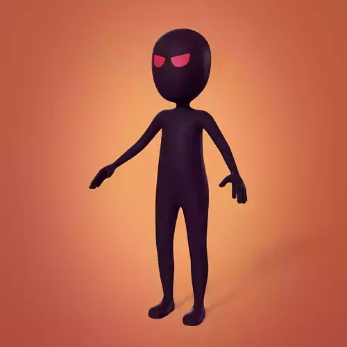 Cartoon Ninja -- Stickman with High Quality FK and IK Rig 