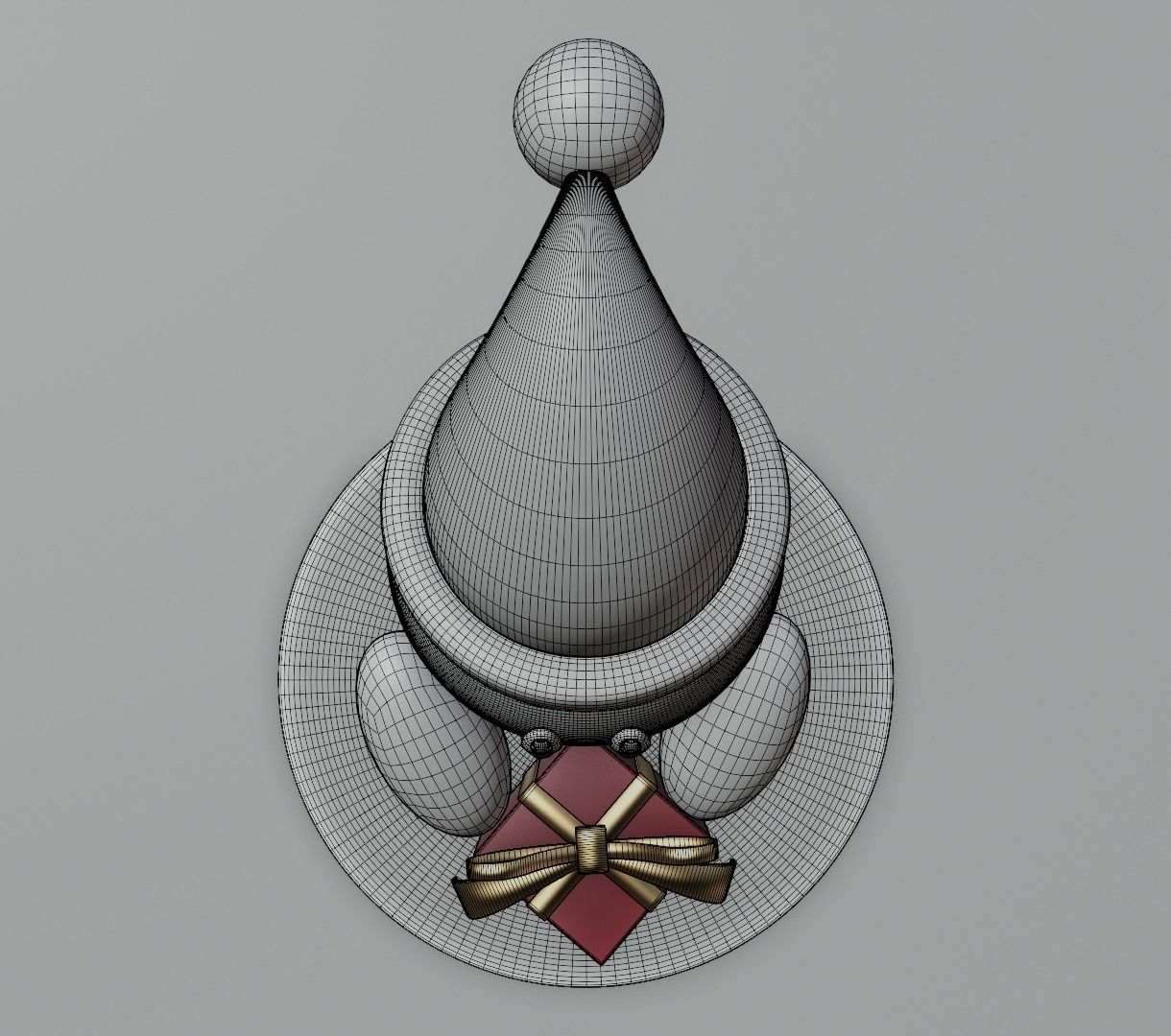 Kirby Christmas version 3D model for 3D print 3D print model_13