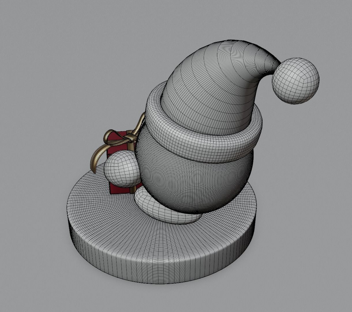 Kirby Christmas version 3D model for 3D print 3D print model_19