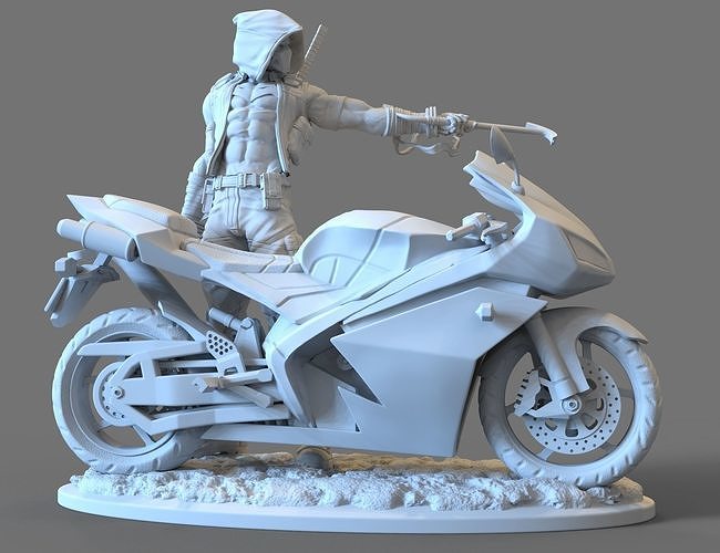 Reed hood Owtlaw from Batman DC comics STL file 3D print model