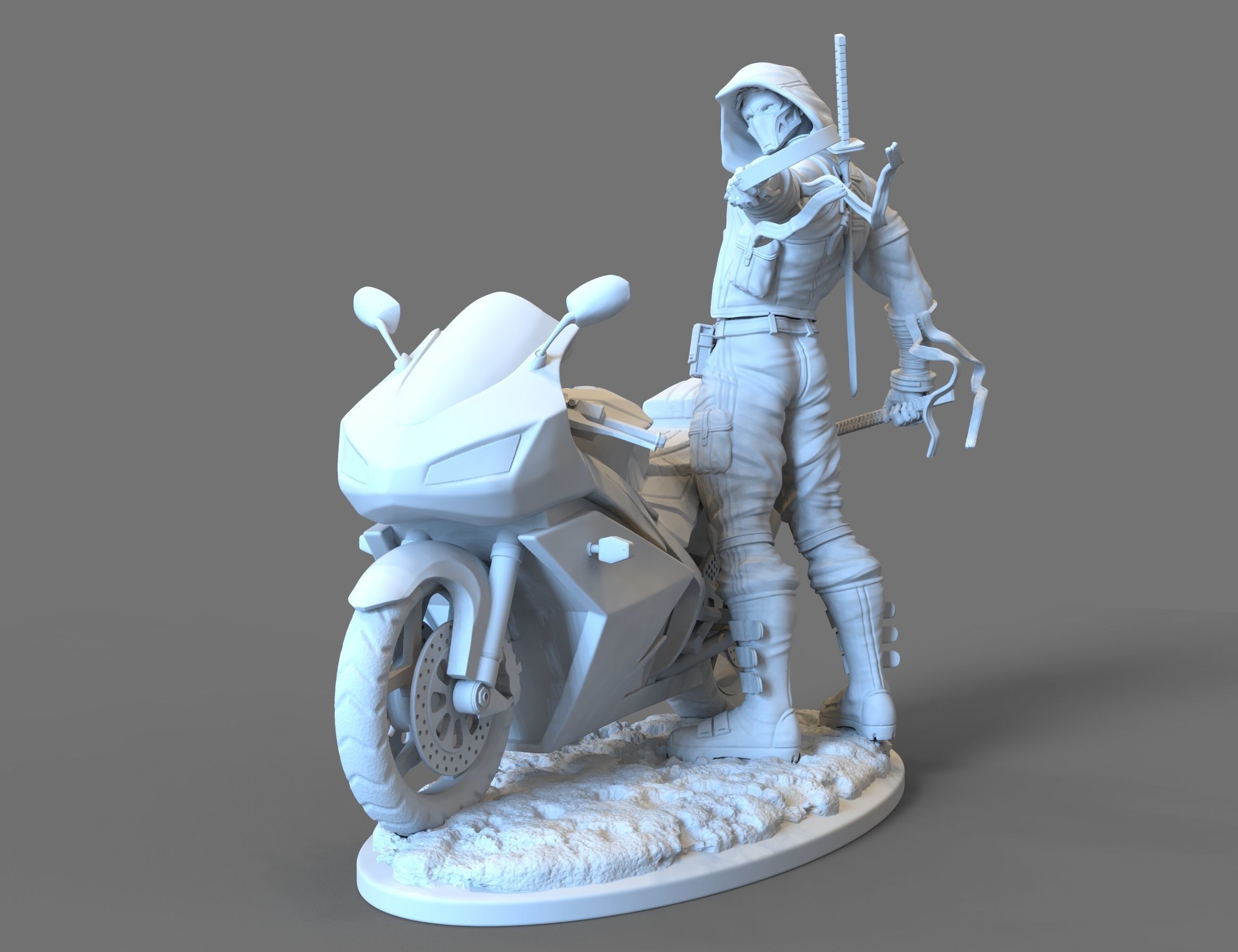 Reed hood Owtlaw from Batman DC comics STL file 3D model 3D printable ...