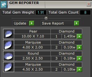 Pear Cut Diamond Ring Set 3923 3D print model_8