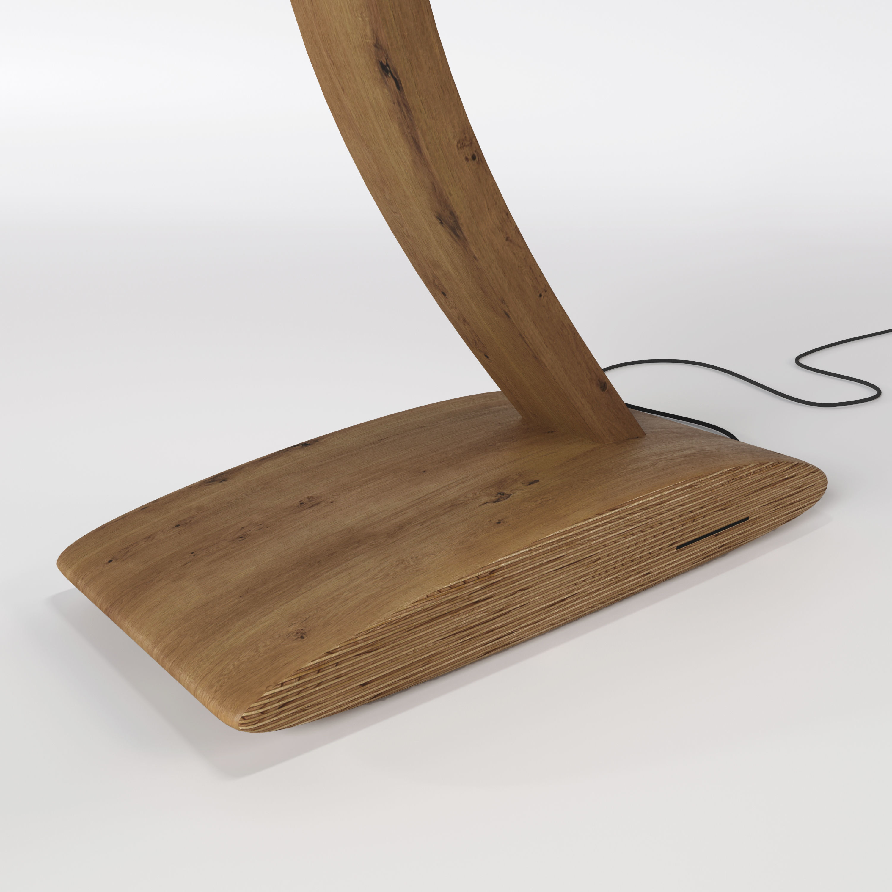 Big wood lamp 3D model_1