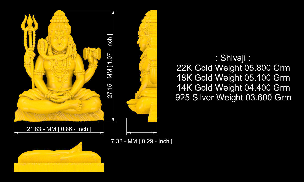 Mahadev - Shiva 3D print model_6