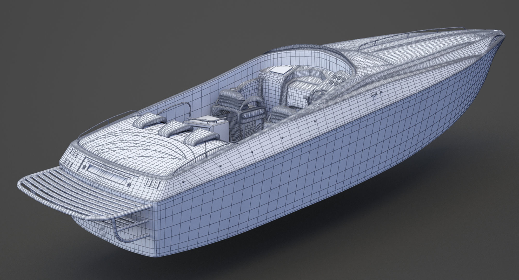 Motor Boat 03 3D model_16