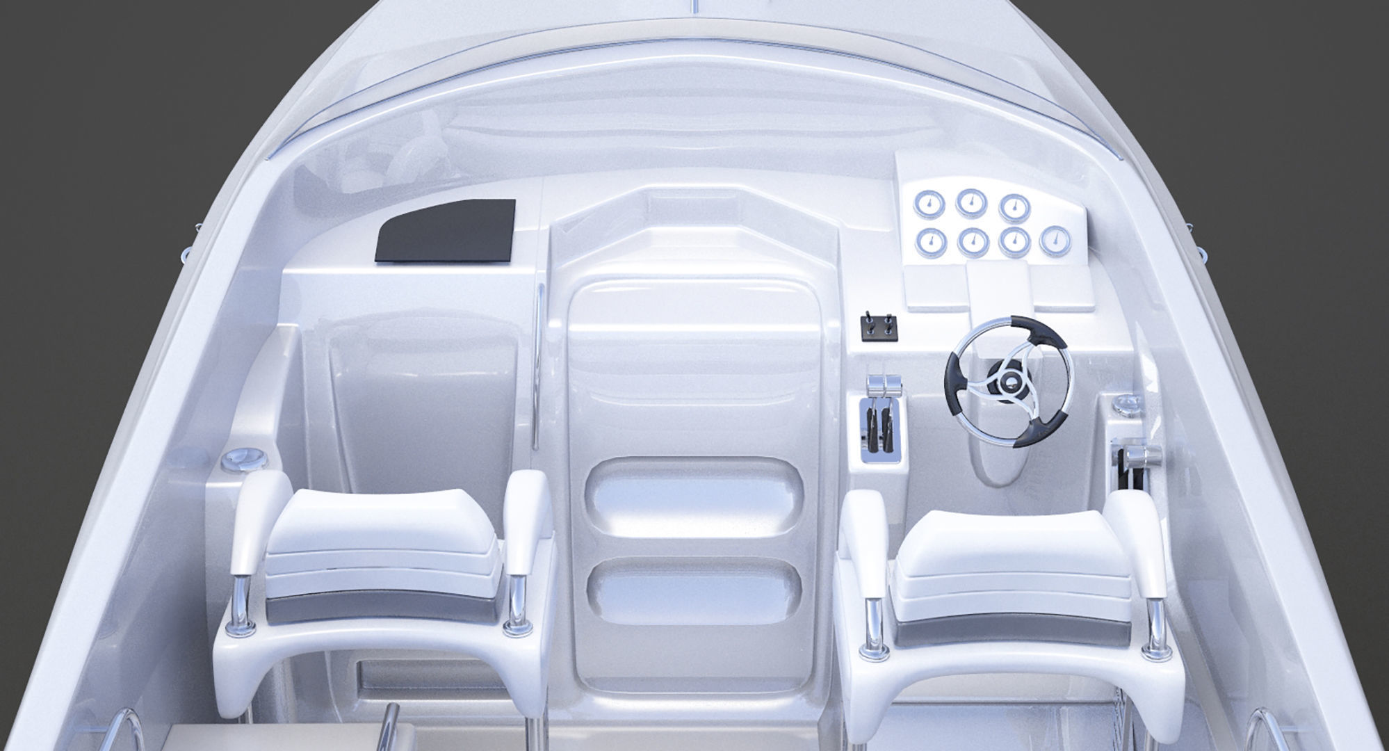 Motor Boat 03 3D model_12