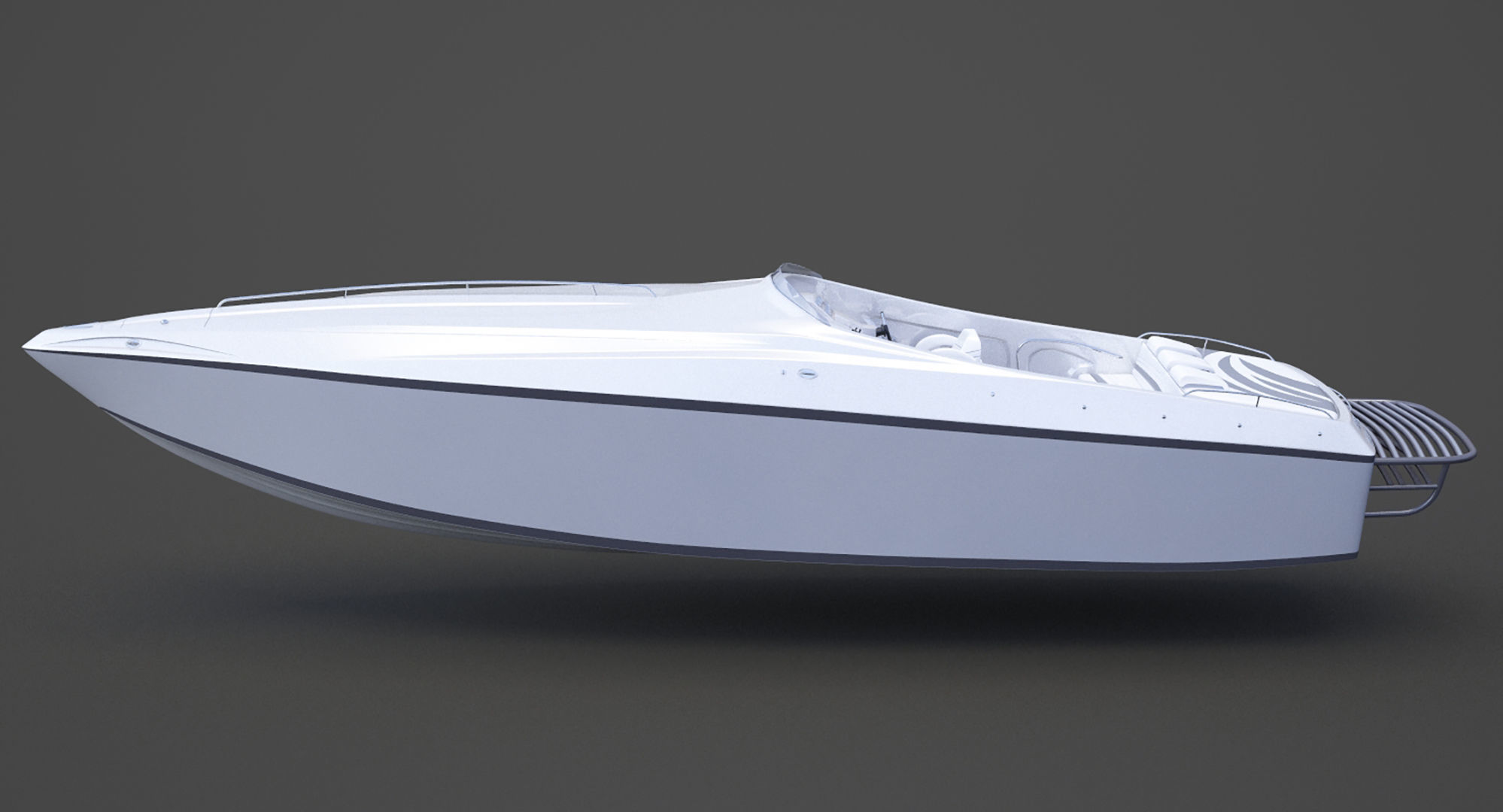 Motor Boat 03 3D model_8