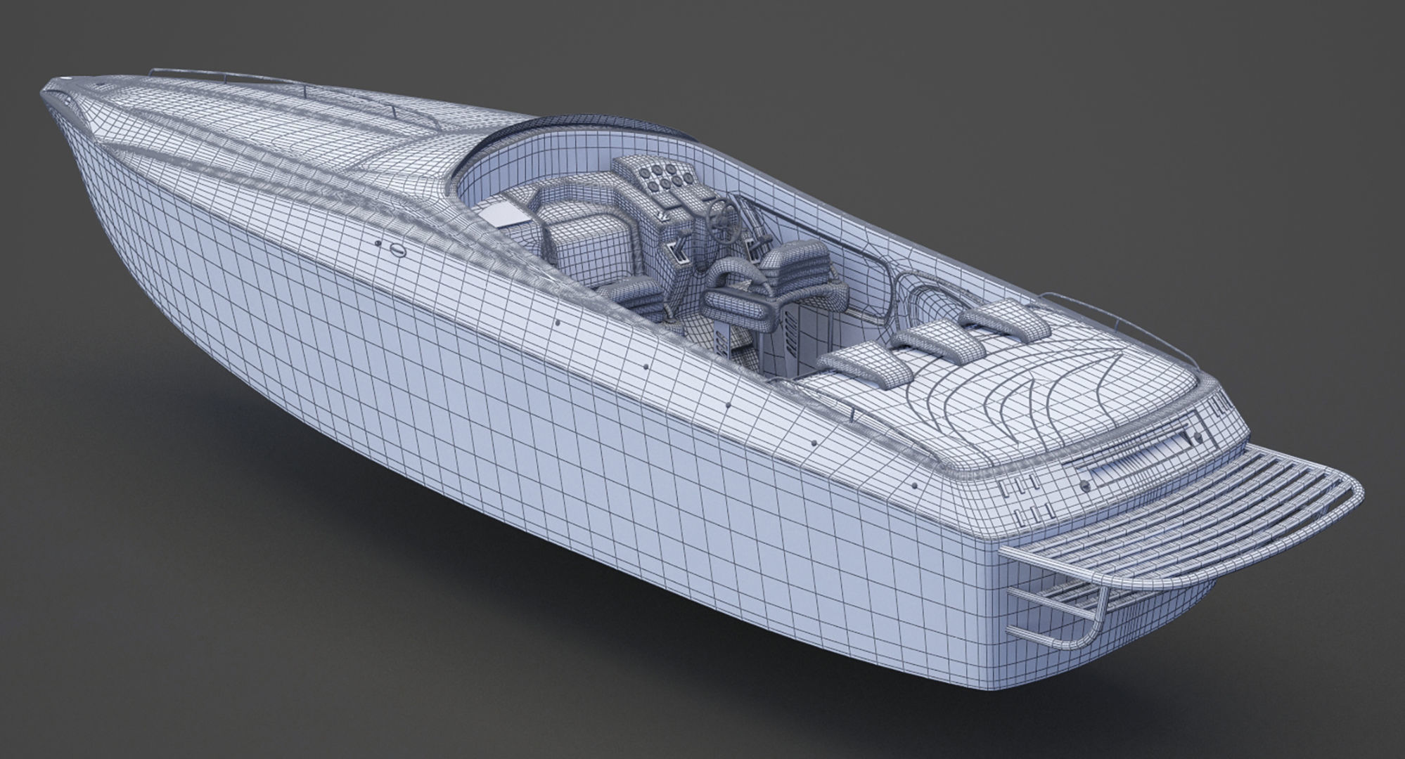 Motor Boat 03 3D model_17
