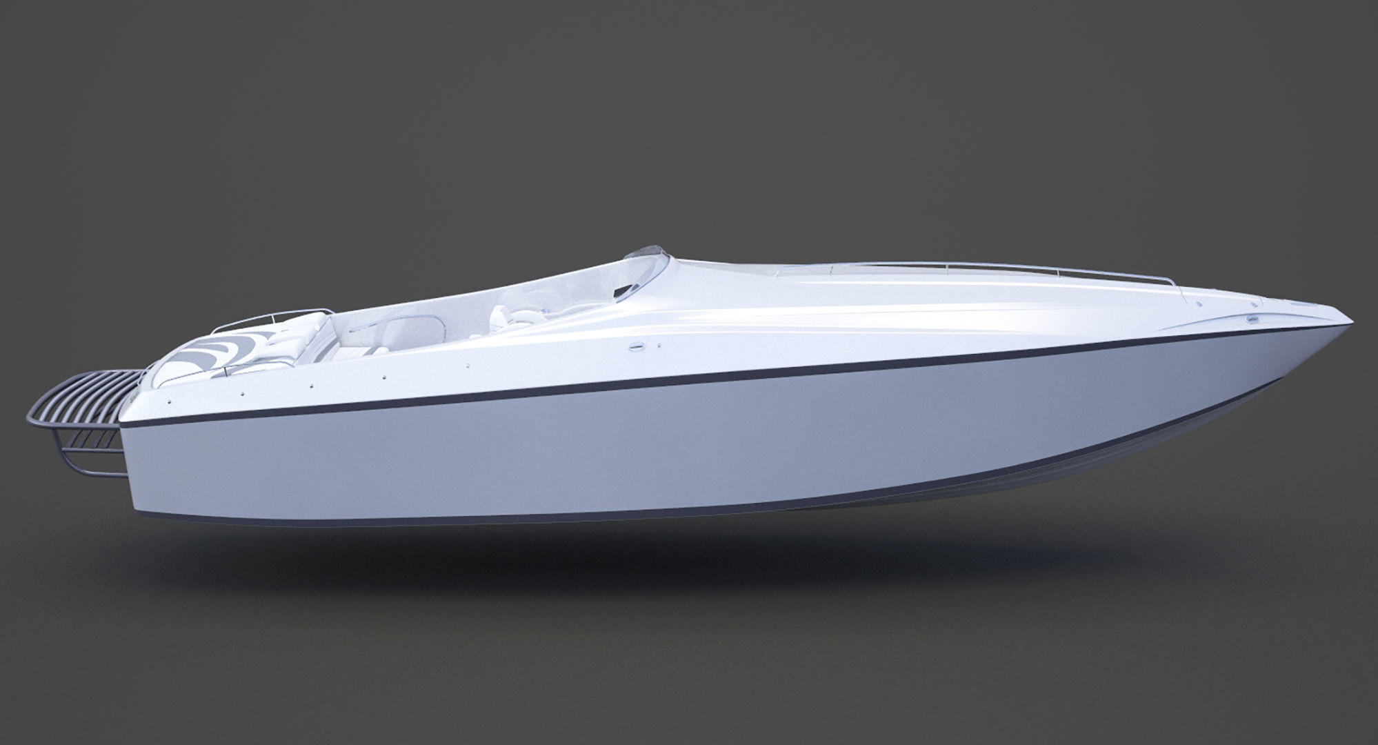 Motor Boat 03 3D model_4