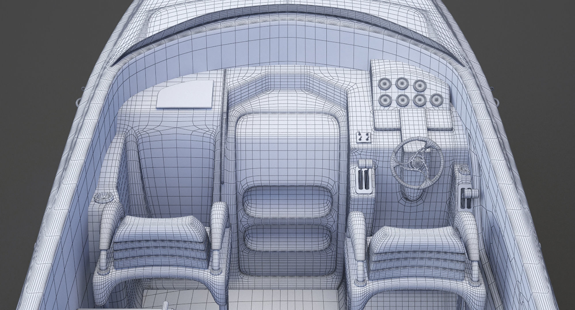 Motor Boat 03 3D model_19