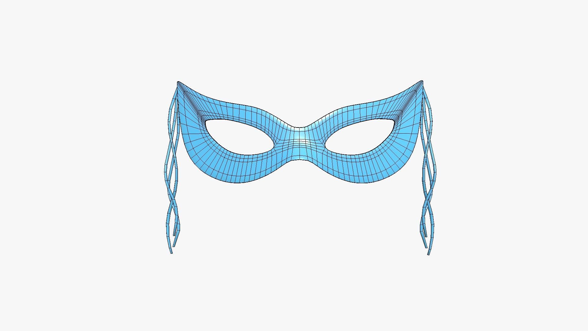 3D model Carnival Mask A05 Golden - Costume Character Design VR / AR ...