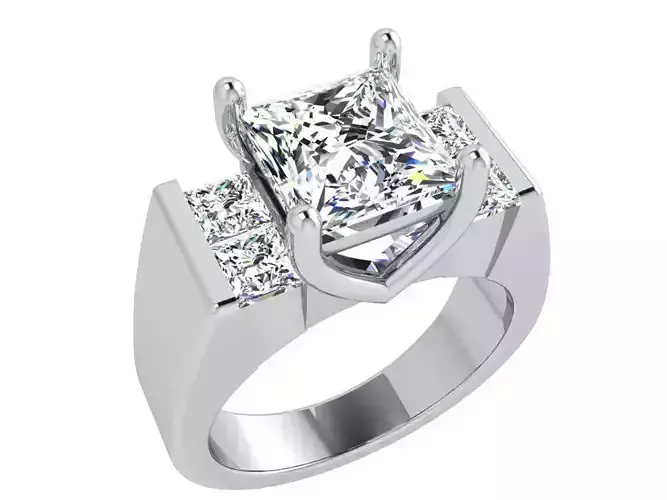 Princess Cut Diamond Luxury Ring 3931