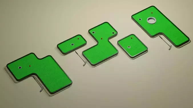 Miniature Golf Course 04 set