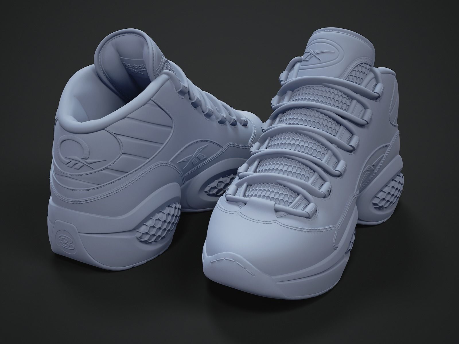 Reebok Question sneaker-v2-3d printable 3D print model_3